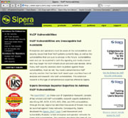 Sipera Systems, a sample of web copywriting by pens4hire